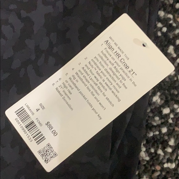 NWT Lululemon Align Crop 21” Camo - Picture 5 of 5